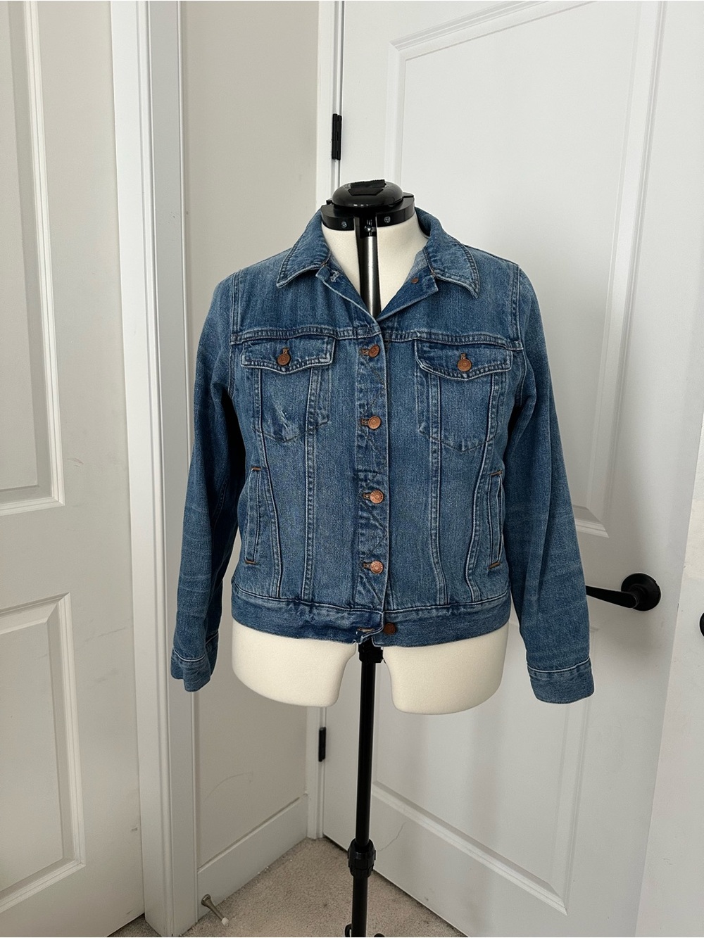 Madewell Medium Blue Denim Jacket - Women's Jean Jacket